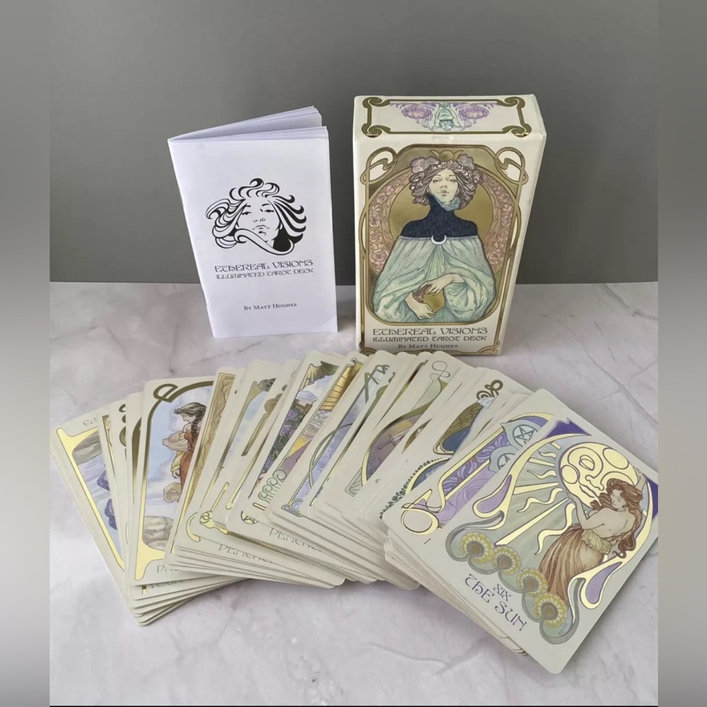 Ethereal Visions: Illuminated Tarot Deck